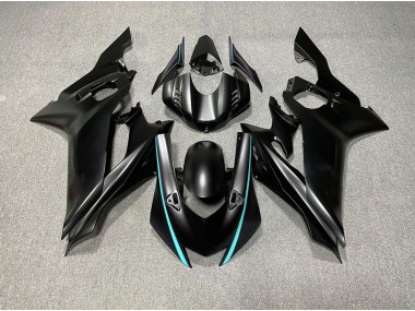 2017-2019 Matte Black & Teal Accents Yamaha R6 Motorcycle Fairings Canada