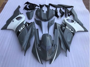 2017-2019 Nardo Grey and White Yamaha R6 Motorcycle Fairings Canada