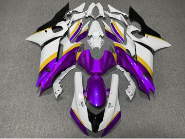 2017-2019 Purple and Yellow Gloss Yamaha R6 Motorcycle Fairings Canada