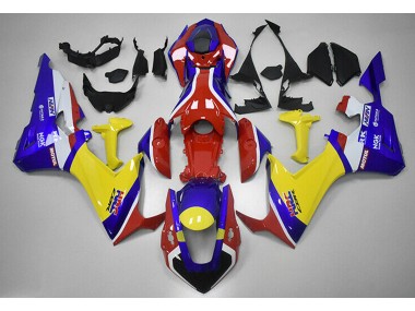 2017-2019 Red Blue and Yellow HRC Honda CBR1000RR Motorcycle Fairings Canada