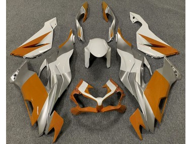 2019-2020 Orange White and Silver Kawasaki ZX6R Motorcycle Fairings Canada