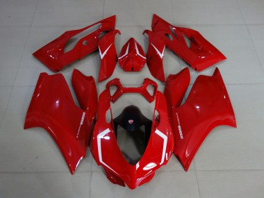 Gloss Red & White Ducati 1199 Motorcycle Fairings Canada