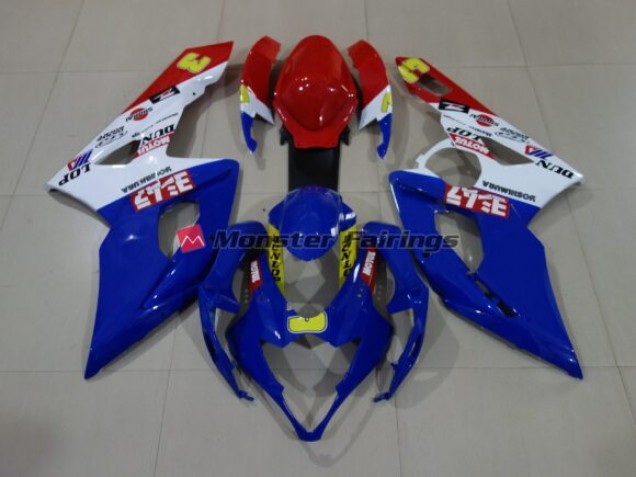 2005-2006 Gloss Blue/White/Red Suzuki GSXR 1000 Motorcycle Fairings Canada